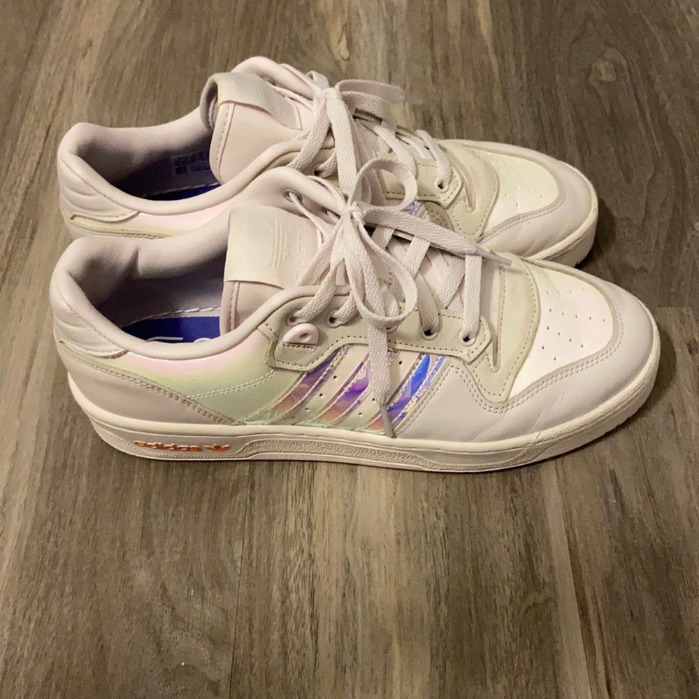 Adidas iridescent sneaker women's size 10